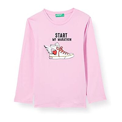 United T-shirt för flickor, Lila chiffong 3c8, 68 cm United T-shirt för flickor, Lila chiffong 3c8, 68 cm