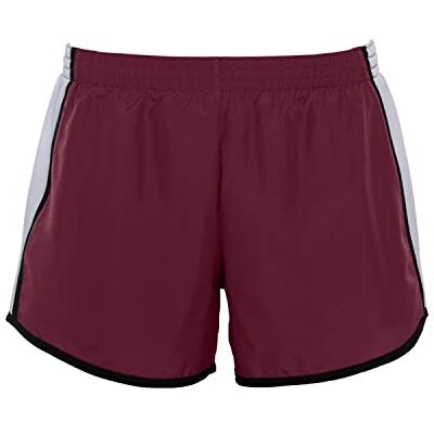 Augusta Sportswear Dam Junior fit Pulse Team shorts, Rödbrun/Vit/Svart, X-Large, XL Augusta Sportswear Dam Junior fit Pulse Team shorts, Rödbrun/Vit/Svart, X-Large, XL
