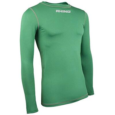 Rhino UnisexYouth Tagless Baselayer, Grön, 11/12 år Rhino UnisexYouth Tagless Baselayer, Grön, 11/12 år