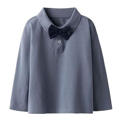 NAME IT Nmmrogula Ls Polo, Flintad sten, 104 NAME IT Nmmrogula Ls Polo, Flintad sten, 104