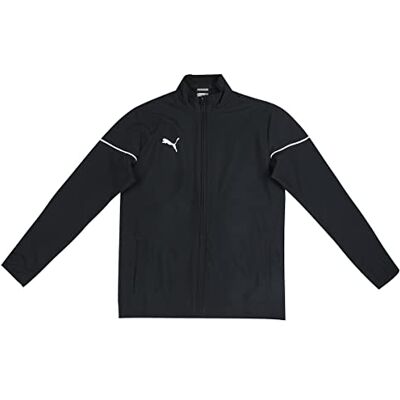 PUMA Kinder Trainingsjacke Teamrise Sideline Jacket Jr, Black- White, 140, 657328 PUMA Kinder Trainingsjacke Teamrise Sideline Jacket Jr, Black- White, 140, 657328