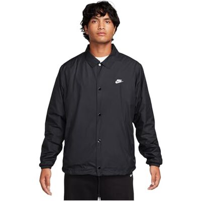 NIKE Herrjacka, M Nk Club Coaches Jkt, svart/vit, FN3316-010, S NIKE Herrjacka, M Nk Club Coaches Jkt, svart/vit, FN3316-010, S