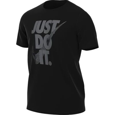 NIKE Dri-Fit kortärmad fitness-T-shirt för män, svart, HF6139-010, L NIKE Dri-Fit kortärmad fitness-T-shirt för män, svart, HF6139-010, L