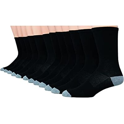 Hanes Men's X-Temp Lightweight Crew, black, Shoe Size: 6-12 Hanes Men's X-Temp Lightweight Crew, black, Shoe Size: 6-12