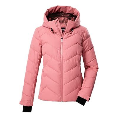 Killtec damskidjacka/quiltad jacka/funktionell jacka i dunlook med huva och snöfall KSW 31 WMN SKI QLTD JCKT, ljusrosa, 46, 43417-000 Killtec damskidjacka/quiltad jacka/funktionell jacka i dunlook med huva och snöfall KSW 31 WMN SKI QLTD JCKT, ljusrosa, 46, 43417-000