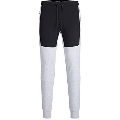 JACK & JONES Jpstwill Jjair blocking sweatpants bex joggingbyxor, Ljusgrå melange, XXL JACK & JONES Jpstwill Jjair blocking sweatpants bex joggingbyxor, Ljusgrå melange, XXL