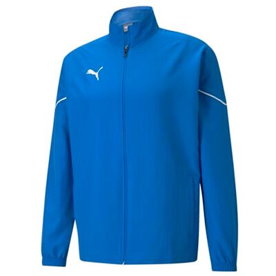 PUMA Herren Trainingsjacke Teamrise Sideline Jacket, Electric Blue Lemonade Black, S, 657326 PUMA Herren Trainingsjacke Teamrise Sideline Jacket, Electric Blue Lemonade Black, S, 657326