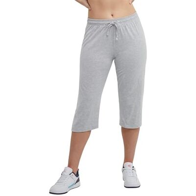 Champion Jersey Capri träningsbyxor för kvinnor, Oxford grå, XL Champion Jersey Capri träningsbyxor för kvinnor, Oxford grå, XL