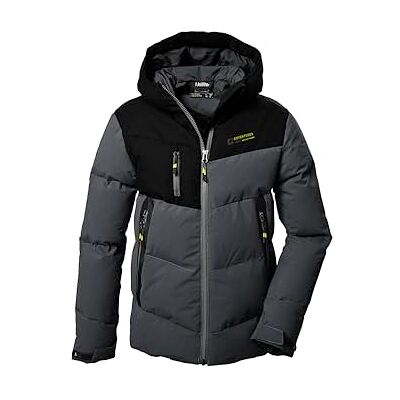 Killtec pojkar quiltad jacka/vinterjacka med huva KOW 376 BYS QLTD JCKT, antracit mellång, 116, 42212-000 Killtec pojkar quiltad jacka/vinterjacka med huva KOW 376 BYS QLTD JCKT, antracit mellång, 116, 42212-000