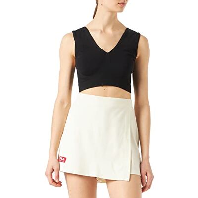 FILA Tulsa damshorts med hög midja tennis kjol, Söt majs, L FILA Tulsa damshorts med hög midja tennis kjol, Söt majs, L