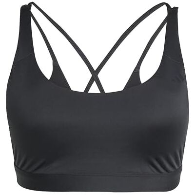 adidas dam All Me Essentials Medium Support (Plus Size) Bra, black, XXL Plus adidas dam All Me Essentials Medium Support (Plus Size) Bra, black, XXL Plus