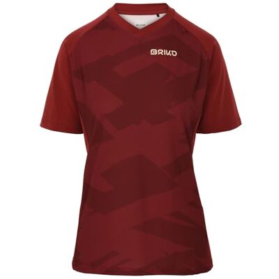 Briko Adventure Camo Lady Jersey, Red Dk Dahlia, M Briko Adventure Camo Lady Jersey, Red Dk Dahlia, M