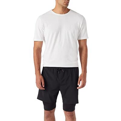 Koton Leggings för män, detaljerad, sportshorts, Svart (999), S Koton Leggings för män, detaljerad, sportshorts, Svart (999), S