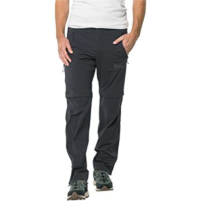 Jack Wolfskin Glastal Zip Away Pants M Vandringsbyxor, Phantom, 46 (EU), Fantom, 56 SE Jack Wolfskin Glastal Zip Away Pants M Vandringsbyxor, Phantom, 46 (EU), Fantom, 56 SE