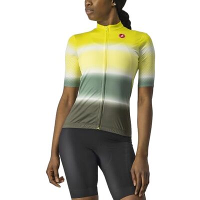 CASTELLI Damer söt jersey t-shirt, sulphur/militärgrön, M CASTELLI Damer söt jersey t-shirt, sulphur/militärgrön, M