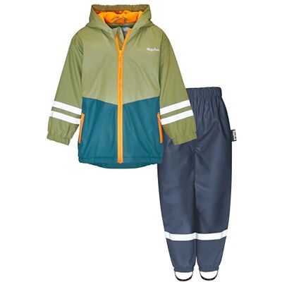 Playshoes Zweiteiliger Regenanzug Fleecefoder, Gefütterter Matschanzug Playshoes Zweiteiliger Regenanzug Fleecefoder, Gefütterter Matschanzug