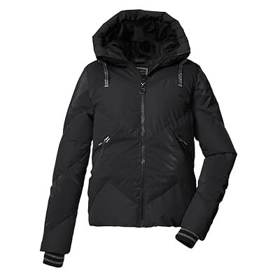 Killtec damtäckjacka/skidjacka/funktionell jacka i dunlook med huva och dragkedja snöstopp KSW 113 WMN SKI QLTD JCKT, svart, 42, 43618-000 Killtec damtäckjacka/skidjacka/funktionell jacka i dunlook med huva och dragkedja snöstopp KSW 113 WMN SKI QLTD JCKT, svart, 42, 43618-000