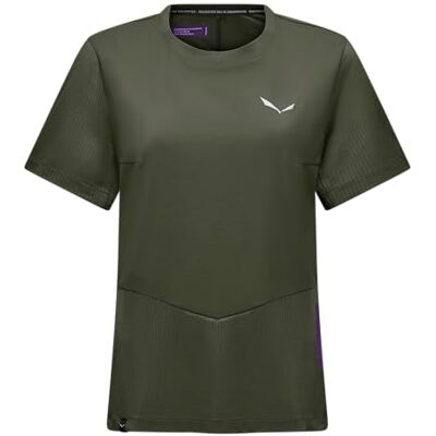 Salewa PEDROC Dry HYB T-shirt W, XXS, mörk oliv Salewa PEDROC Dry HYB T-shirt W, XXS, mörk oliv