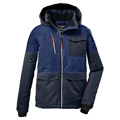 Killtec Kow 29 för pojkar skidjacka, funktionell jacka/utomhusjacka med huva och snöfall Killtec Kow 29 för pojkar skidjacka, funktionell jacka/utomhusjacka med huva och snöfall