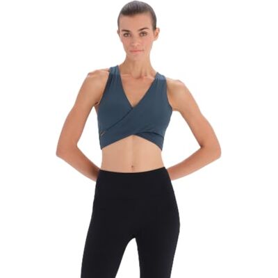 Dagi Dam strappy v-hals slim fit sport-BH, Mörkgrön, S Dagi Dam strappy v-hals slim fit sport-BH, Mörkgrön, S