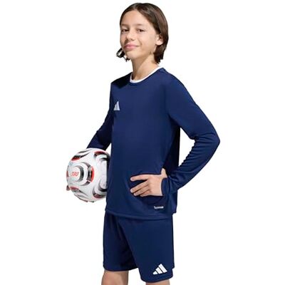 adidas unisex barn Entrada26 Long Sleeve Jersey Kids Shirt, team navy blue 2/white, 7-8 Years adidas unisex barn Entrada26 Long Sleeve Jersey Kids Shirt, team navy blue 2/white, 7-8 Years