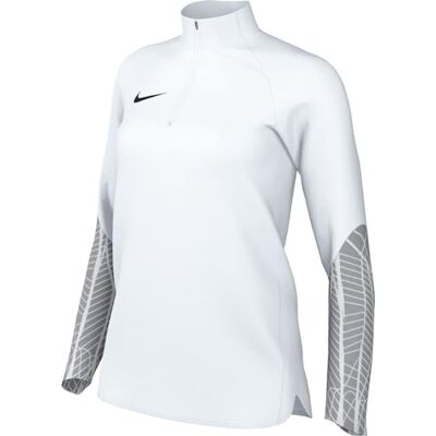 NIKE Dam borr Top W Nk Df Strk23 Dril Top, vit/varg grå/vit/svart, DR2296-100, M NIKE Dam borr Top W Nk Df Strk23 Dril Top, vit/varg grå/vit/svart, DR2296-100, M