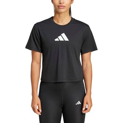 adidas dam Workout Essentials Big Performance Logo Training Shirt, Black, XXS adidas dam Workout Essentials Big Performance Logo Training Shirt, Black, XXS