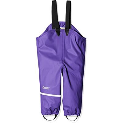 CareTec Flicka Rain Overall PU w/o fleece Regnbyxor, Purple (633), 128 CareTec Flicka Rain Overall PU w/o fleece Regnbyxor, Purple (633), 128