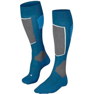 FALKE herr Skidstrumpor SK4 Advanced M Kh ull funktionsmaterial varm tunn 1 par, Turkos Ocean 6836-O, 44-45 FALKE herr Skidstrumpor SK4 Advanced M Kh ull funktionsmaterial varm tunn 1 par, Turkos Ocean 6836-O, 44-45