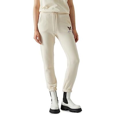 Koton dam ficka detalj tryckt medium rise joggingbyxor sweatpants, 060 (beige), M Koton dam ficka detalj tryckt medium rise joggingbyxor sweatpants, 060 (beige), M