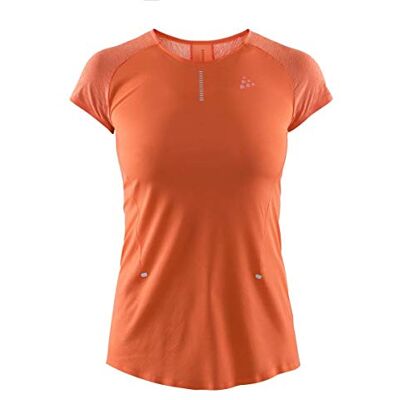 Craft Dam nanovikt T-shirt – orange, silverskjortor Craft Dam nanovikt T-shirt – orange, silverskjortor