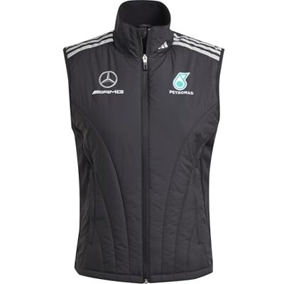 adidas Kvinnor MERCEDES AMG PETRONAS FORMULA ONE TEAM MECHANICS VEST WOMEN, black/REFLECTIVE SILVER, S adidas Kvinnor MERCEDES AMG PETRONAS FORMULA ONE TEAM MECHANICS VEST WOMEN, black/REFLECTIVE SILVER, S