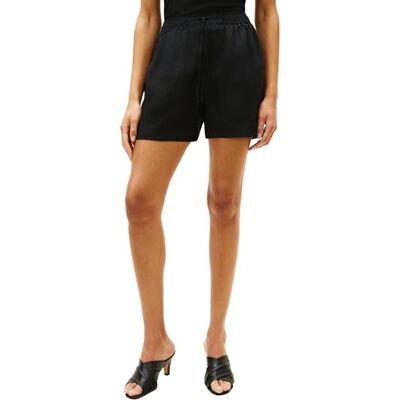 Tommy Hilfiger kvinnors Ess linne dra på kort WW0WW49637, svart, M Tommy Hilfiger kvinnors Ess linne dra på kort WW0WW49637, svart, M