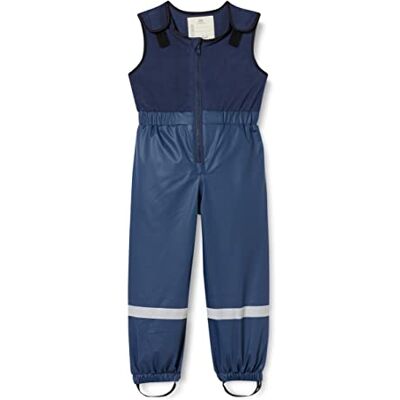 Playshoes Smutsbyxor Regnhängslebyxor Fleecefoder Unisex Barn Vind- och vattentäte Regnbyxor Regnkläder, marine mit Fleece-haklapp, 128 Playshoes Smutsbyxor Regnhängslebyxor Fleecefoder Unisex Barn Vind- och vattentäte Regnbyxor Regnkläder, marine mit Fleece-haklapp, 128