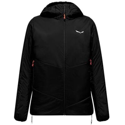 Salewa Puez Catinaccio 2 Tirol Wool Responsive Hooded Jacket W, svart ut, 2XL Salewa Puez Catinaccio 2 Tirol Wool Responsive Hooded Jacket W, svart ut, 2XL