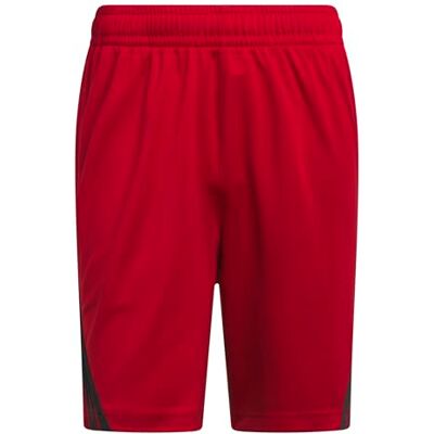 adidas herr Legends 3-Stripes Basketball Shorts, team power red 2/black, XL 5 inch adidas herr Legends 3-Stripes Basketball Shorts, team power red 2/black, XL 5 inch