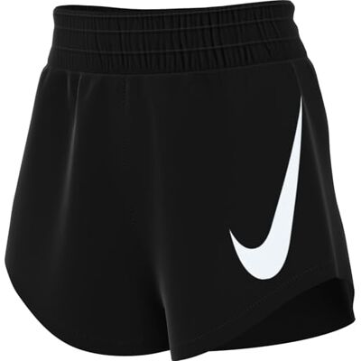 NIKE W NK ONE SWSH HBR DF MR 3IN BR svart/vit NIKE W NK ONE SWSH HBR DF MR 3IN BR svart/vit