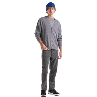 United Cardigan tröja herr, Grå, S United Cardigan tröja herr, Grå, S