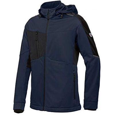 BP 1830-992-1432-XSn golvkrage softshelljacka för män, dragkedja framtill, 100% polyester, nattblå/svart, XSn storlek BP 1830-992-1432-XSn golvkrage softshelljacka för män, dragkedja framtill, 100% polyester, nattblå/svart, XSn storlek