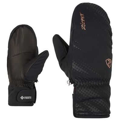 Ziener Dam Karoia skidvant/vintersport Primaloft, vindtät, mycket varm, svart. rosa metallisk, 7,5 Ziener Dam Karoia skidvant/vintersport Primaloft, vindtät, mycket varm, svart. rosa metallisk, 7,5