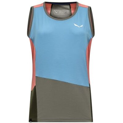 Salewa PUEZ Sporty Dry W Tank, XL, Morning blå/Multi Salewa PUEZ Sporty Dry W Tank, XL, Morning blå/Multi