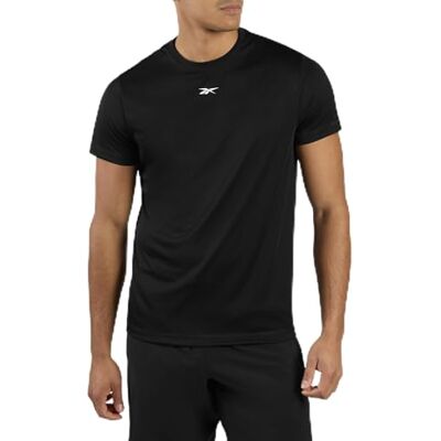 Reebok Id Train Ss Tech T-shirt för män, svart, XXL Reebok Id Train Ss Tech T-shirt för män, svart, XXL