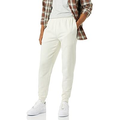 Amazon Essentials Men's Joggingbyxa fleece, Gräddvit, M Amazon Essentials Men's Joggingbyxa fleece, Gräddvit, M