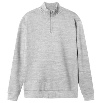 Lmtd Nlnnizu Ls Bru halv dragkedja sweat Noos, Ljusgrå melange, 122/128 cm Lmtd Nlnnizu Ls Bru halv dragkedja sweat Noos, Ljusgrå melange, 122/128 cm