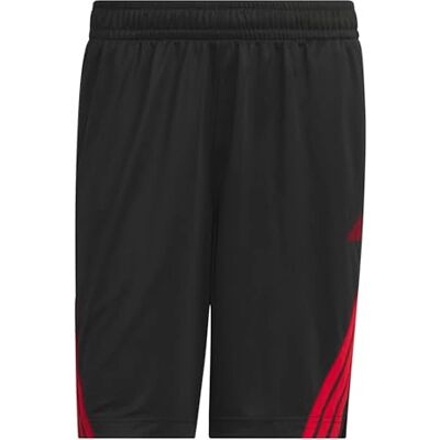 adidas herr Legends 3-Stripes Basketball Shorts, black/team power red 2, XS 5 inch adidas herr Legends 3-Stripes Basketball Shorts, black/team power red 2, XS 5 inch