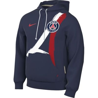 NIKE PSG Top PSG M Nk Df Std ISS Po HDY Gx, Midnight Navy/University Red, FQ3218-410, S NIKE PSG Top PSG M Nk Df Std ISS Po HDY Gx, Midnight Navy/University Red, FQ3218-410, S