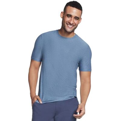 Skechers herr Godri All Day t-shirt, Blå (Smoke blå), L Skechers herr Godri All Day t-shirt, Blå (Smoke blå), L