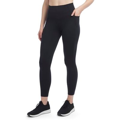 Jockey kvinnors kontur ficka hög midja full längd leggings, djupsvart, XL Jockey kvinnors kontur ficka hög midja full längd leggings, djupsvart, XL