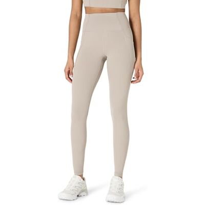 Amazon Essentials dam aktiv FormFlex mjuk hög midja 70 cm innersöm full längd yoga träning leggings med fickor, Mullvadsbrunt, XL Amazon Essentials dam aktiv FormFlex mjuk hög midja 70 cm innersöm full längd yoga träning leggings med fickor, Mullvadsbrunt, XL