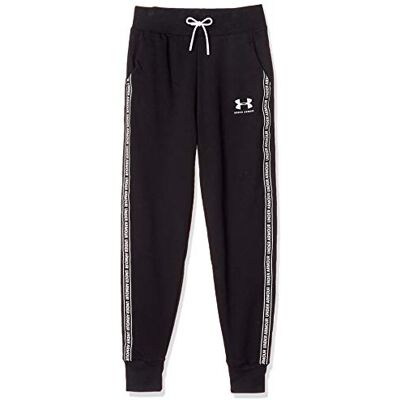 Under Armour unisex sportstil fleecebyxor för barn Black / / White (001) M Under Armour unisex sportstil fleecebyxor för barn Black / / White (001) M